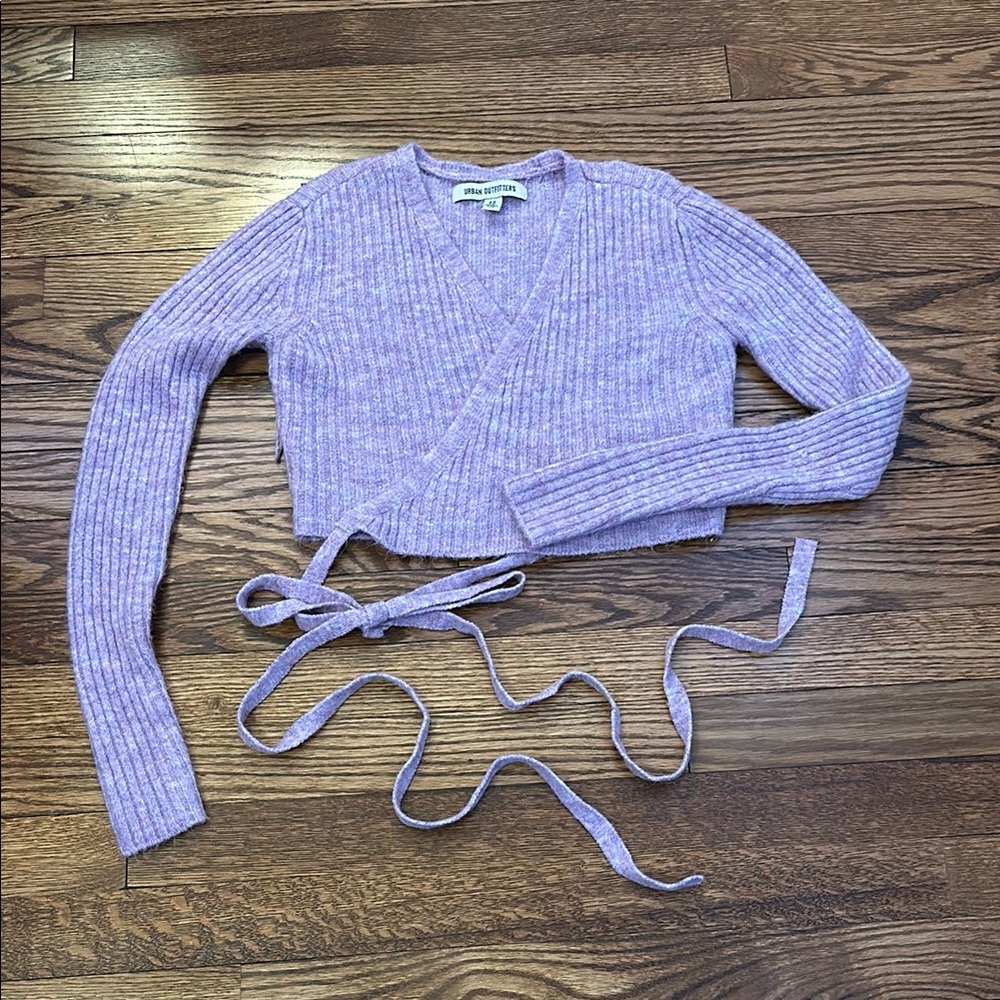 Urban Outfitters Purple Wrap Sweater